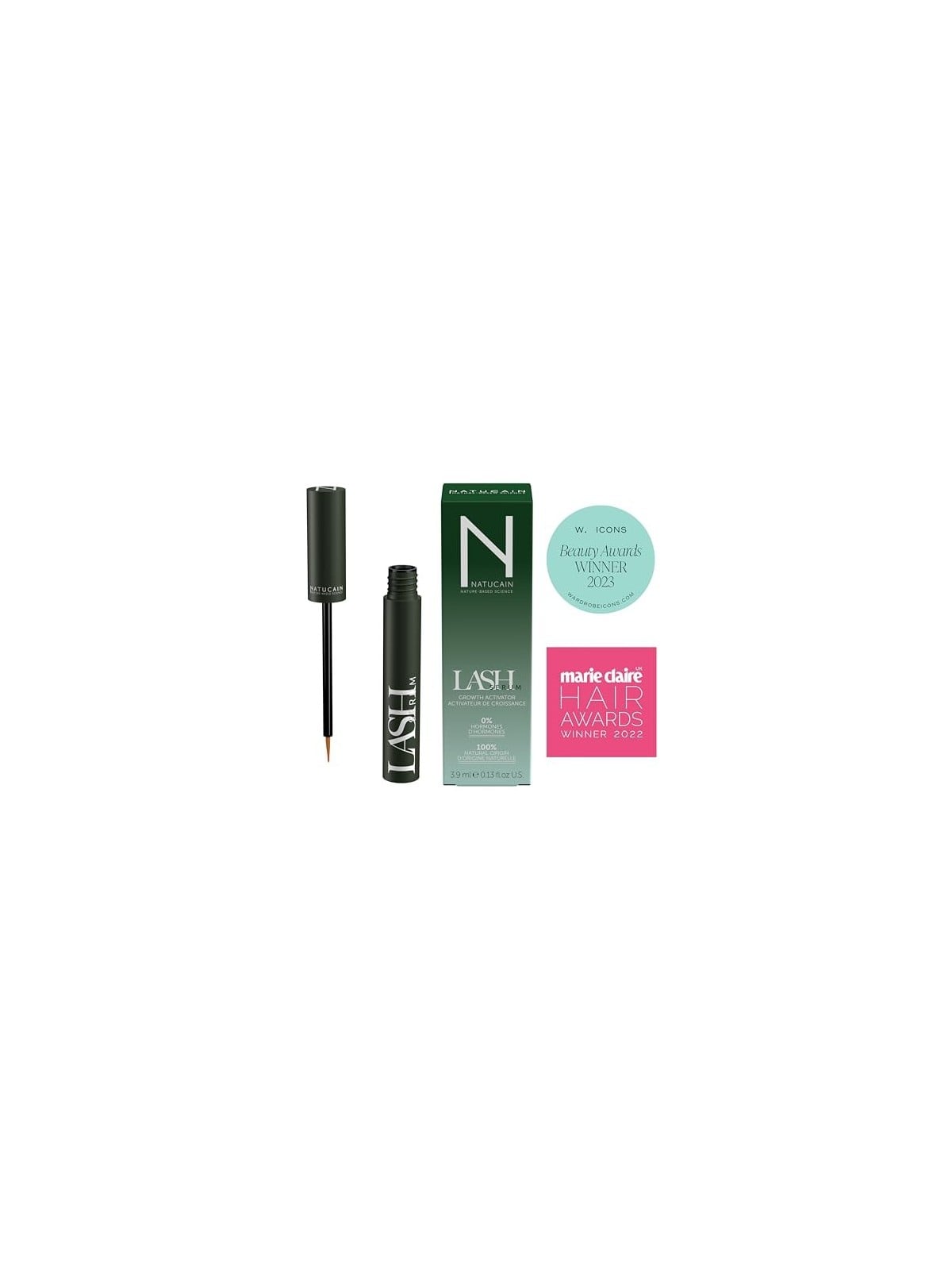 Natucain Lash Serum Siero attivo per la crescita delle ciglia donna 4ml