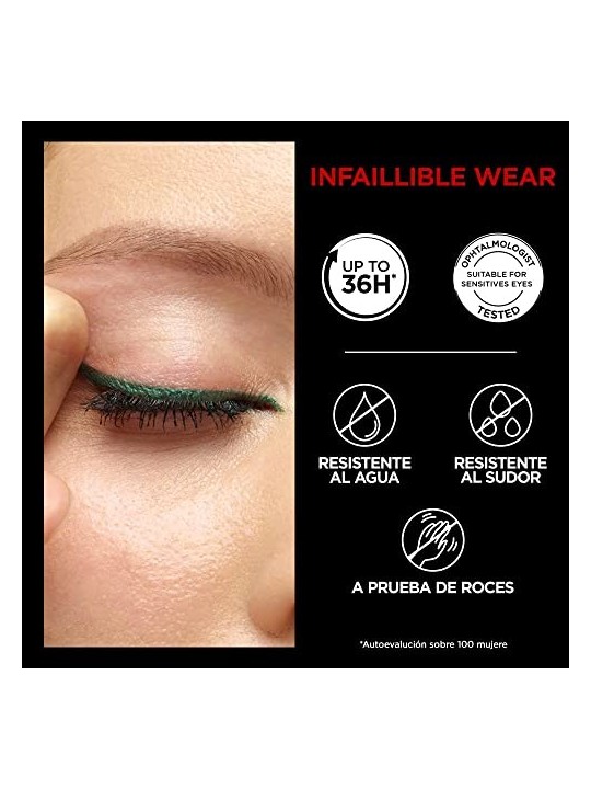 Eyeliner Infallible Grip 36H 12g 008 Emerald Green