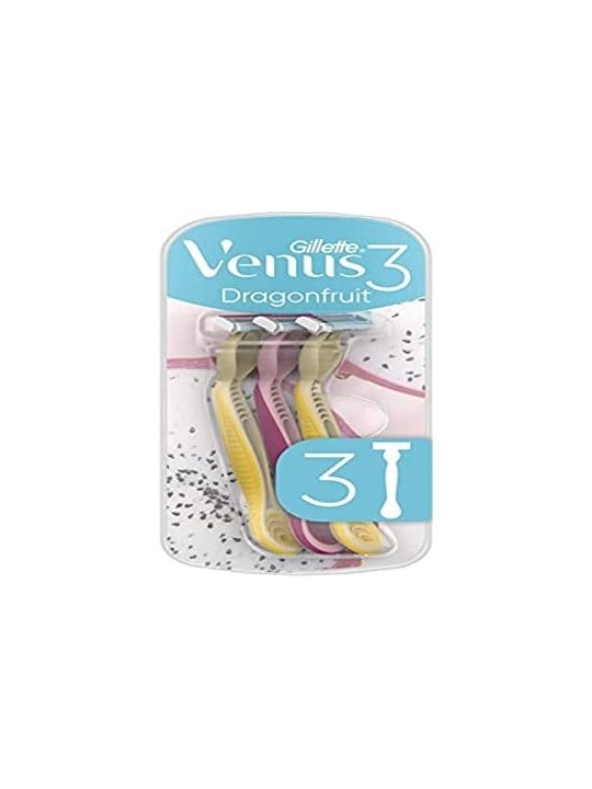 Lame depilatorie Gillette VENUS3 DRAGONFRUIT 3 pz donna