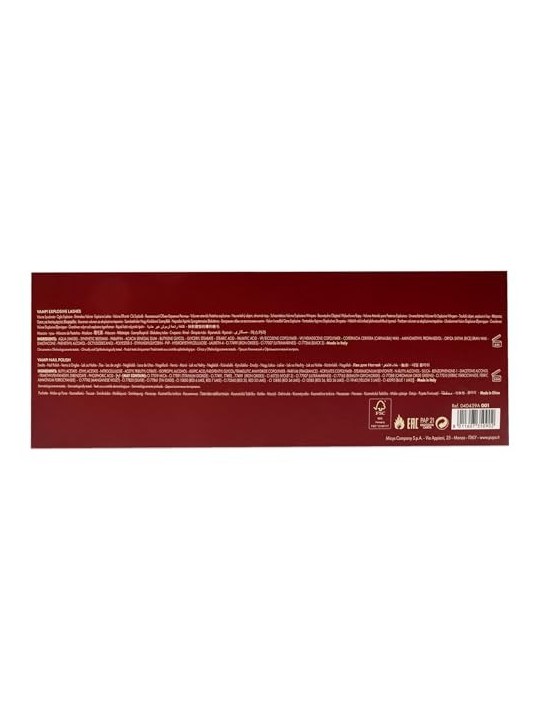 Set Pupa Vamp Mascara Extreme Nero Vamp Smalto per Unghie Effetto Gel Donna