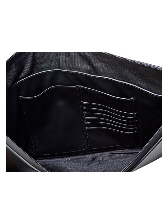Borsa Guess Scala da Donna in Ecopelle Sintetica con Compartimento per Laptop Nero