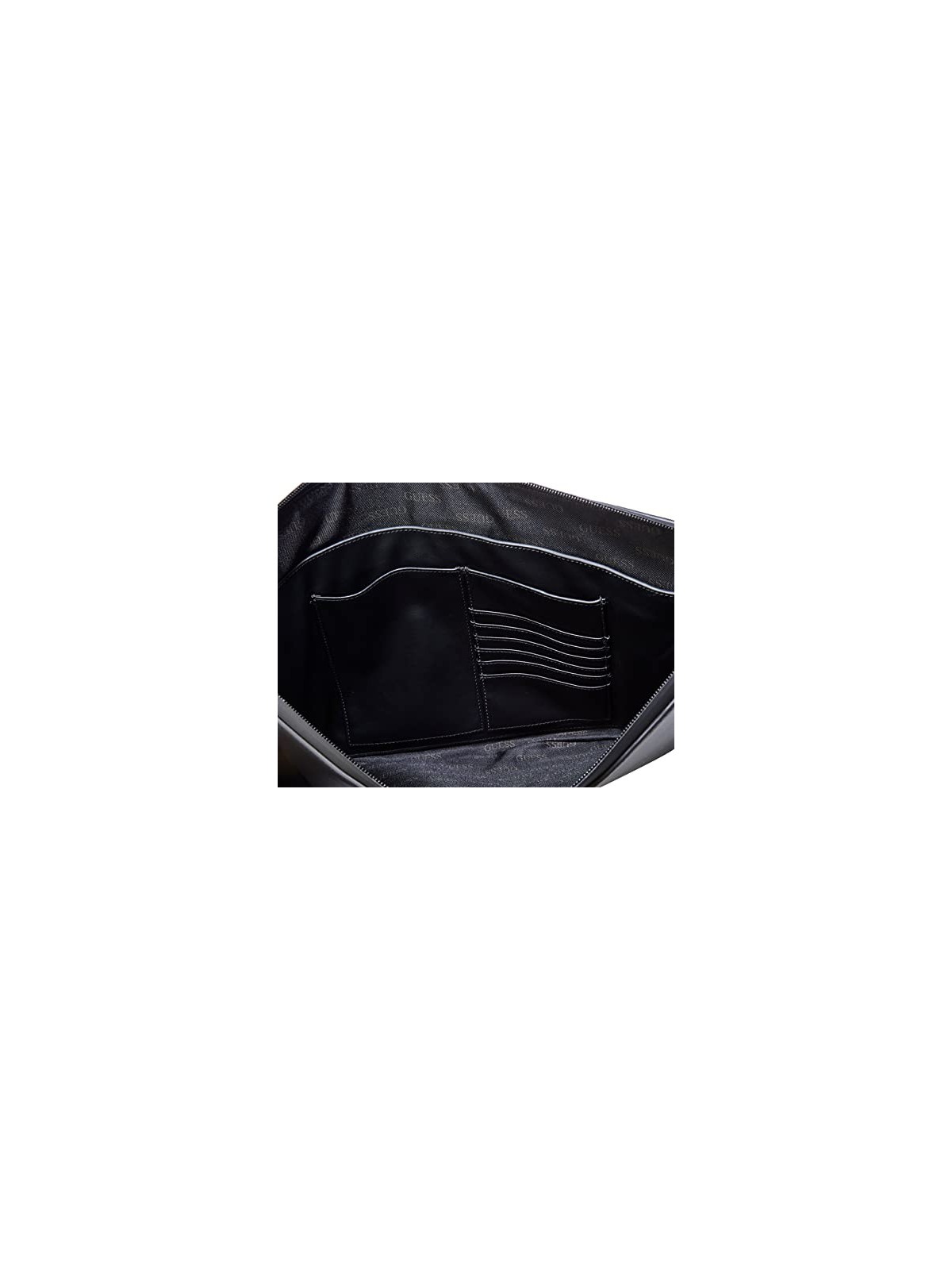 Borsa Guess Scala da Donna in Ecopelle Sintetica con Compartimento per Laptop Nero