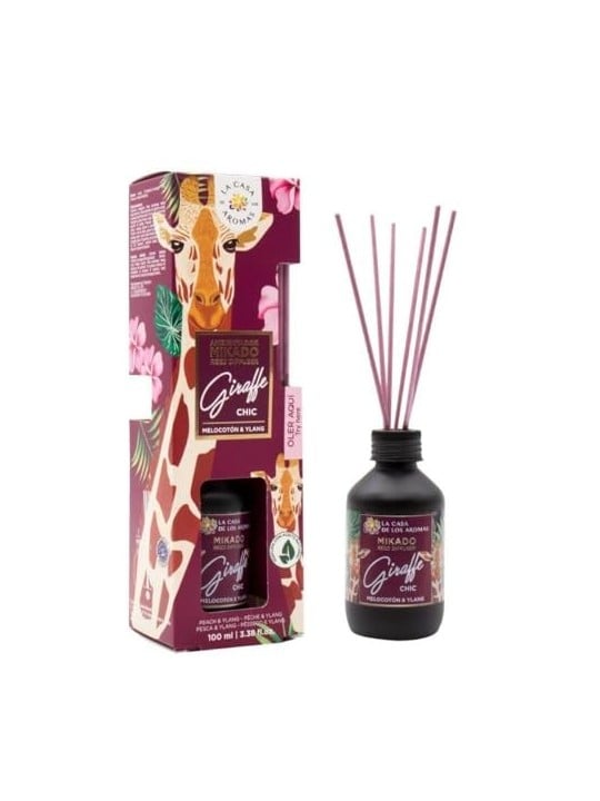 La Casa De Los Aromas AMBIENTADOR Mikado Giraffe Chic Pesca e Ylang 100ml Unisex