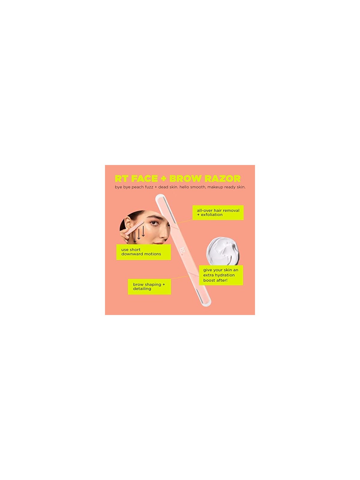 Real Techniques Prep Face  Brow Razors  Rasoi per Sopracciglia e Viso Donna 1 Pezzo
