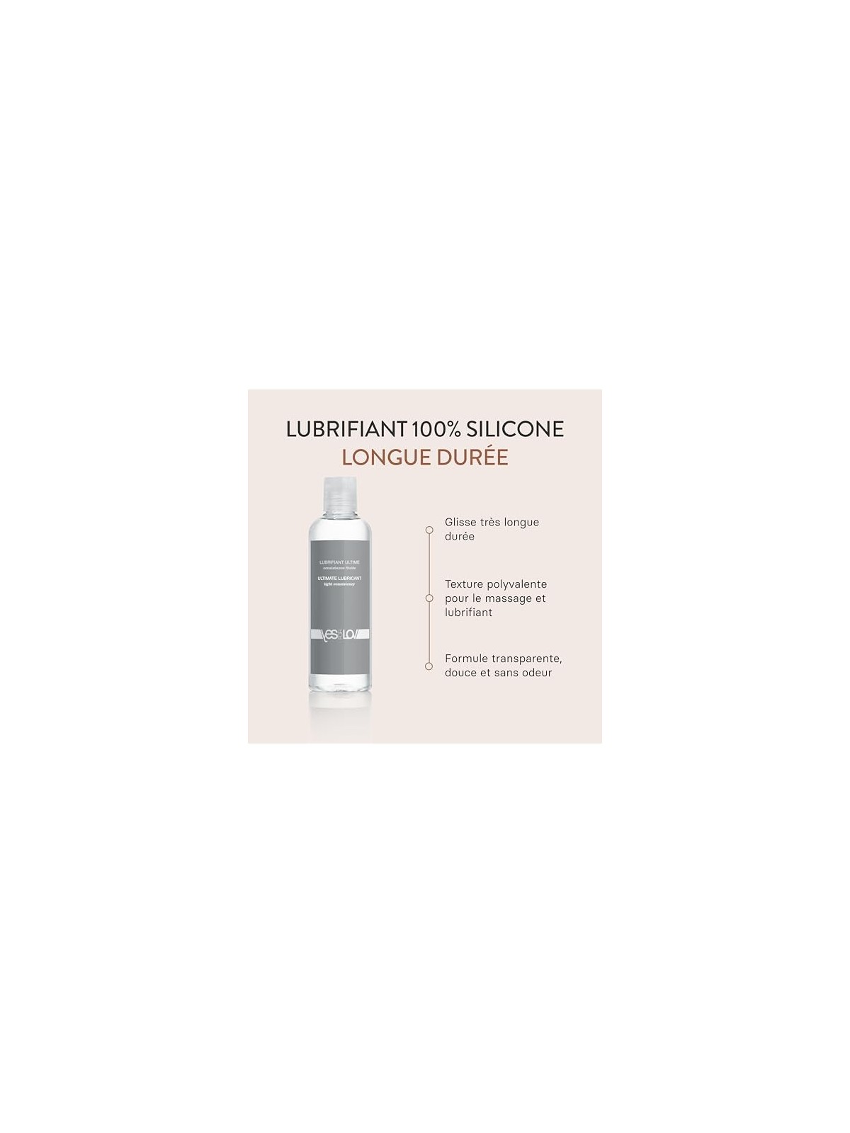 YES FOR LOV Ultimate Gel siliconico lubrificante Consistenza leggera 150ml