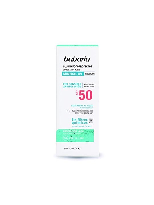 Fluido solare viso SPF50 50ml Babaria