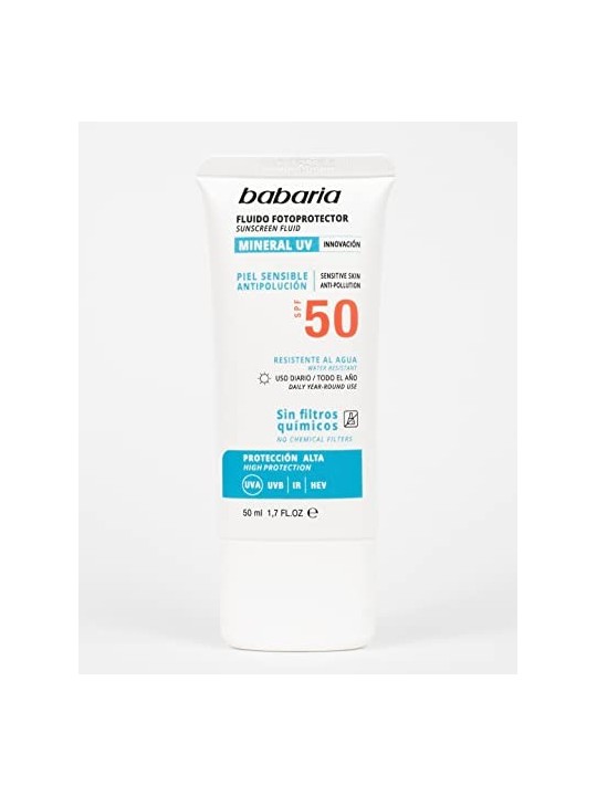 Fluido solare viso SPF50 50ml Babaria