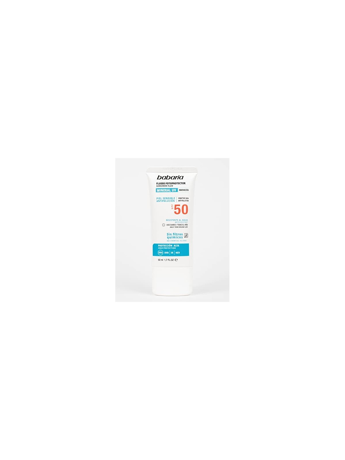 Fluido solare viso SPF50 50ml Babaria