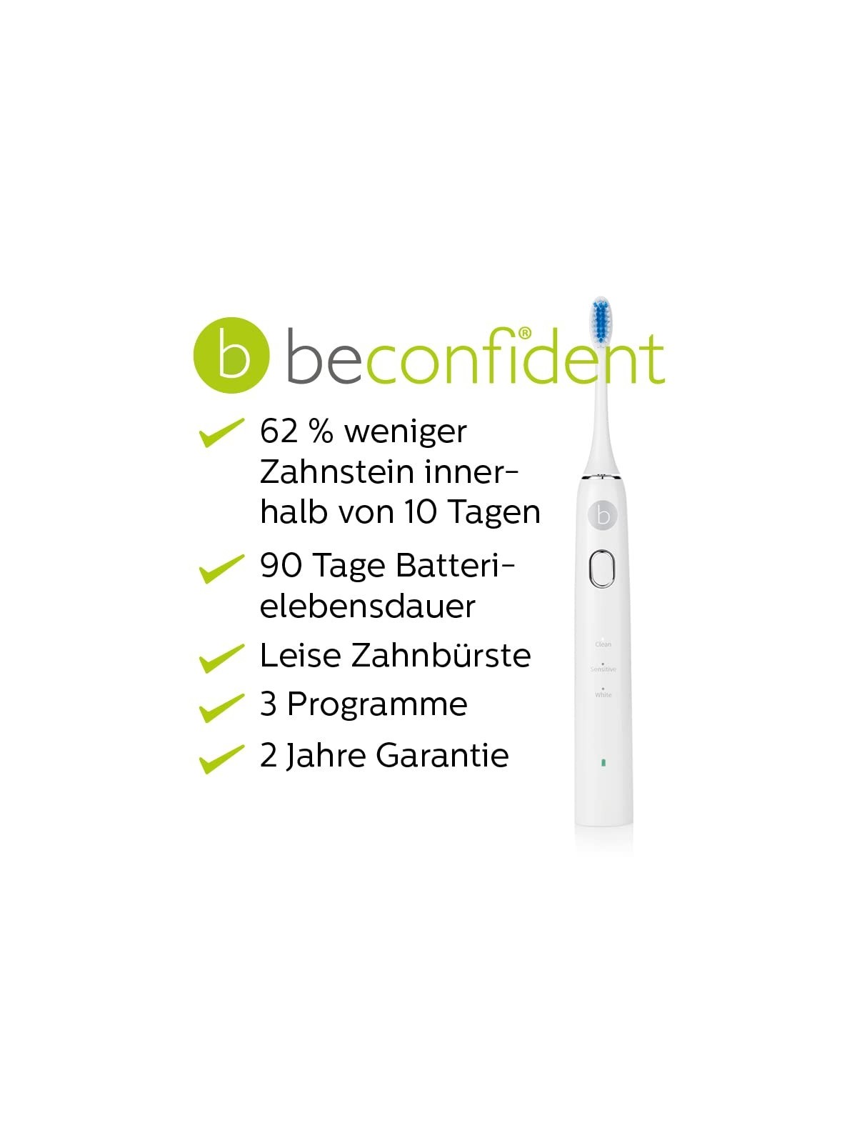 Beconfident SONIC SILVER spazzolino elettrico sbiancante biancoargento 1 pz. Unisex
