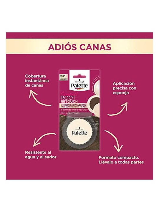 Palette ROOT RETOUCH COMPACT Ritocca radici castano chiaro 3 gr unisex