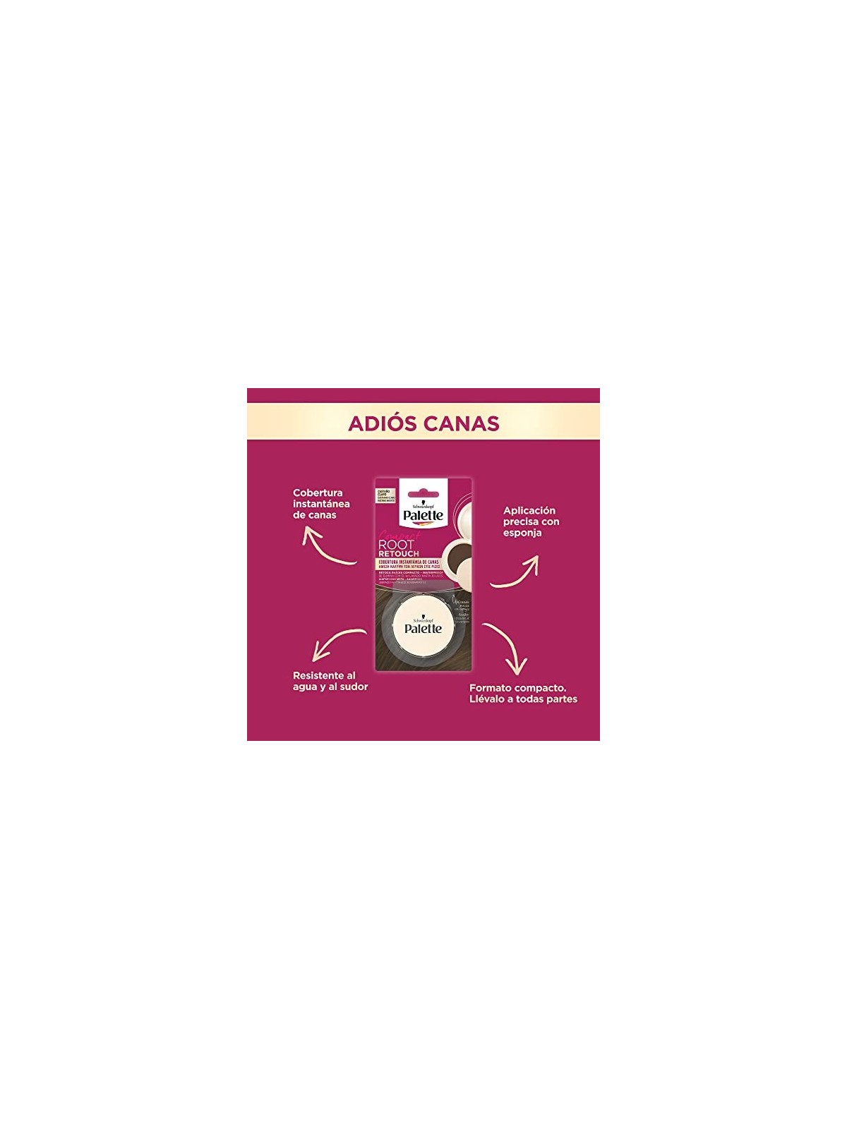 Palette ROOT RETOUCH COMPACT Ritocca radici castano chiaro 3 gr unisex