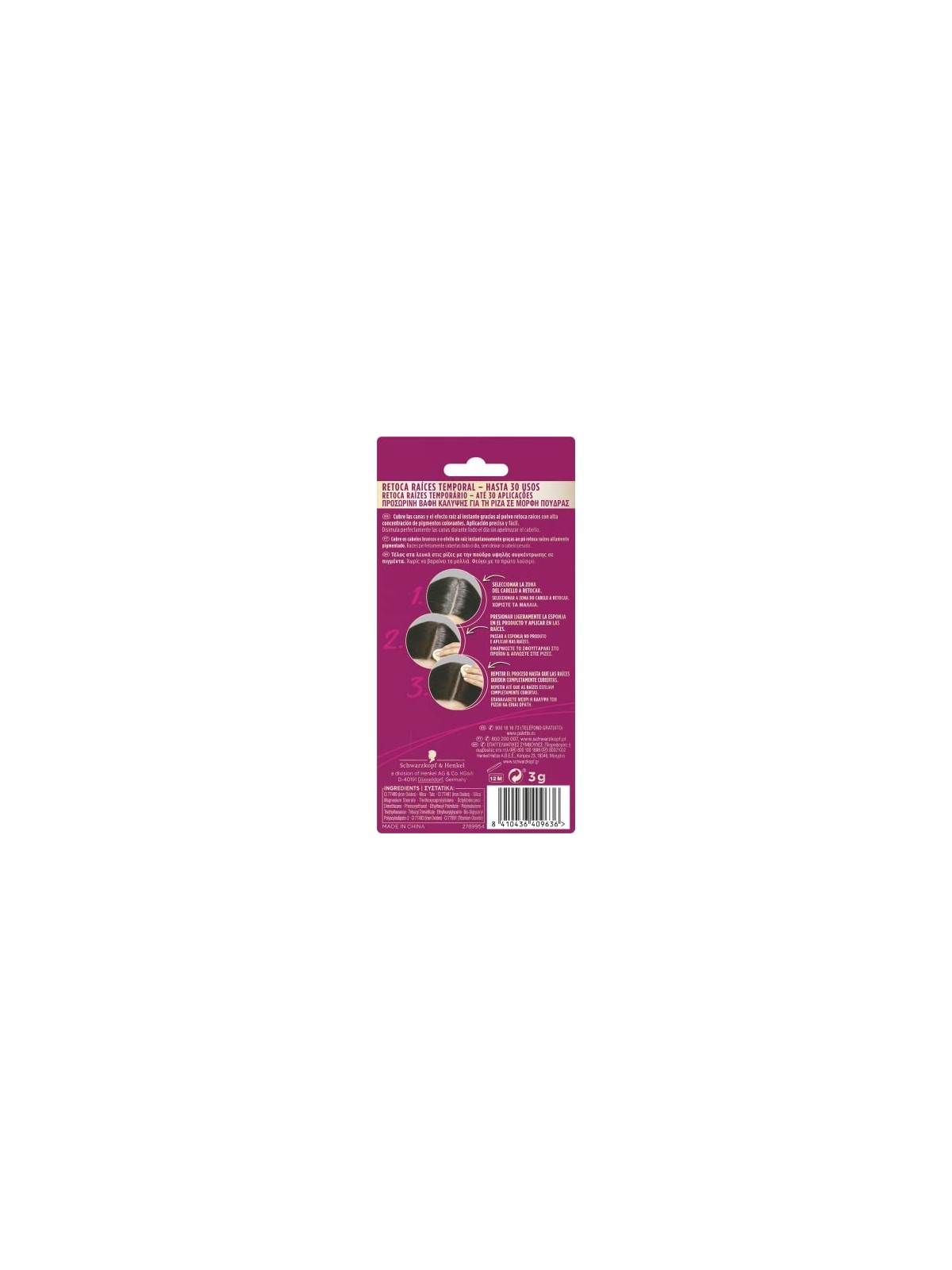 Palette COMPATTO RITOCCO RADICI ritocca radici castane 3 gr unisex