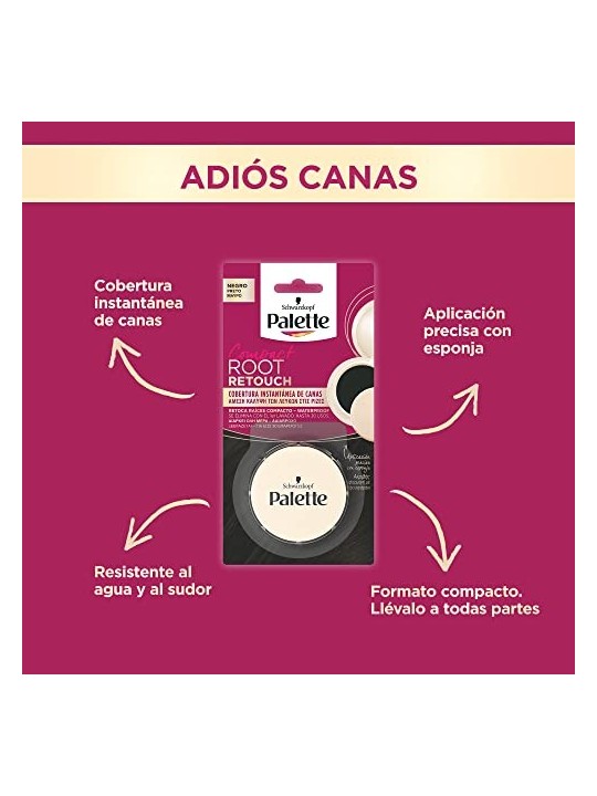 Palette COMPATTO RITOCCO RADICI nero 3 gr unisex