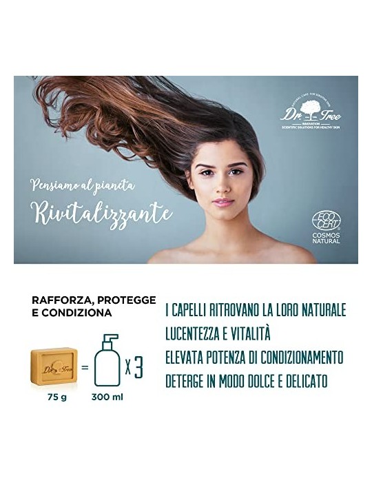 DR TREE SHAMPOO SOLIDO rivitalizzante 2 in 1 75 gr unisex