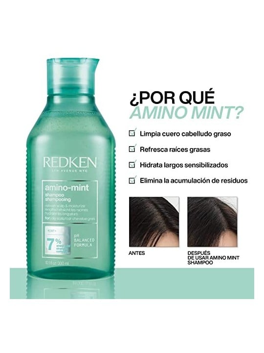 Redken Shampoo AMINO MINT 1000ml unisex Redken www.essenzetotalstyle.com 