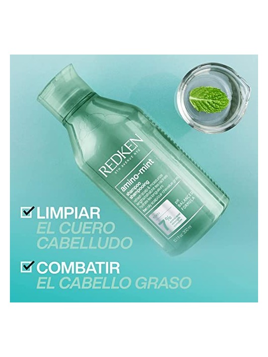 Redken Shampoo AMINO MINT 1000ml unisex Redken www.essenzetotalstyle.com 