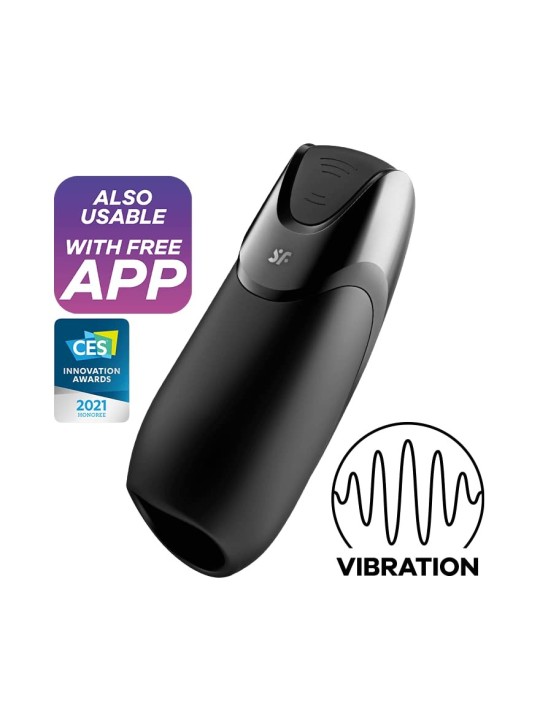 SATISFYER Men Vibration Nero Nero 1un Uomo