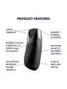 SATISFYER Men Vibration Nero Nero 1un Uomo