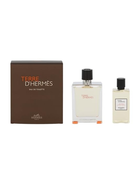 Hermes Terre D'Hermes Giftset uomo 180ml eau de toilette Spray 100ml-Hair & Body Shower Gel 80ml