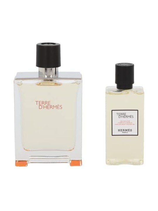 Hermes Terre D'Hermes Giftset uomo 180ml eau de toilette Spray 100ml-Hair & Body Shower Gel 80ml