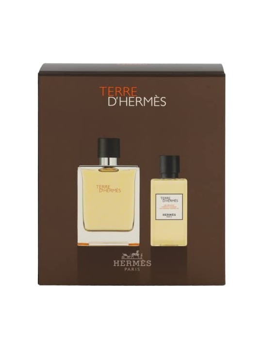 Hermes Terre D'Hermes Giftset uomo 180ml eau de toilette Spray 100ml-Hair & Body Shower Gel 80ml