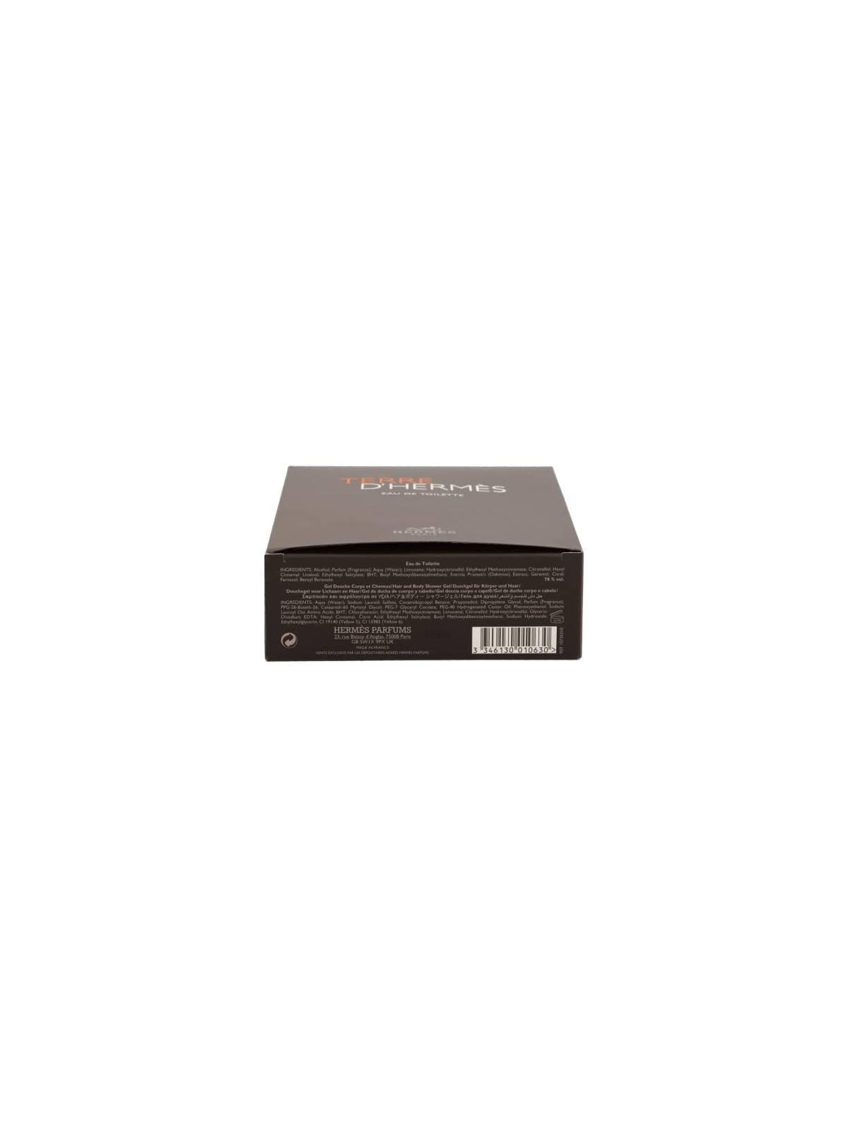 Hermes Terre D'Hermes Giftset uomo 180ml eau de toilette Spray 100ml-Hair & Body Shower Gel 80ml