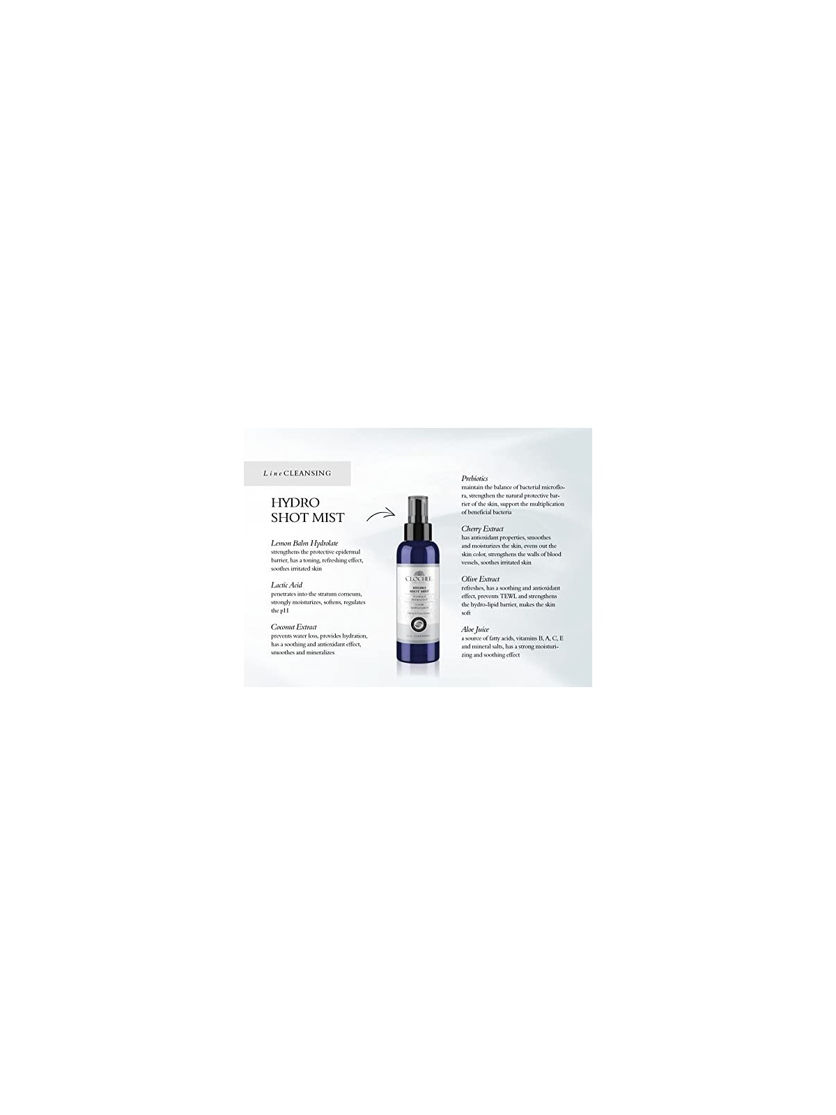 Tonico viso idratante CLOCHEE 100ml