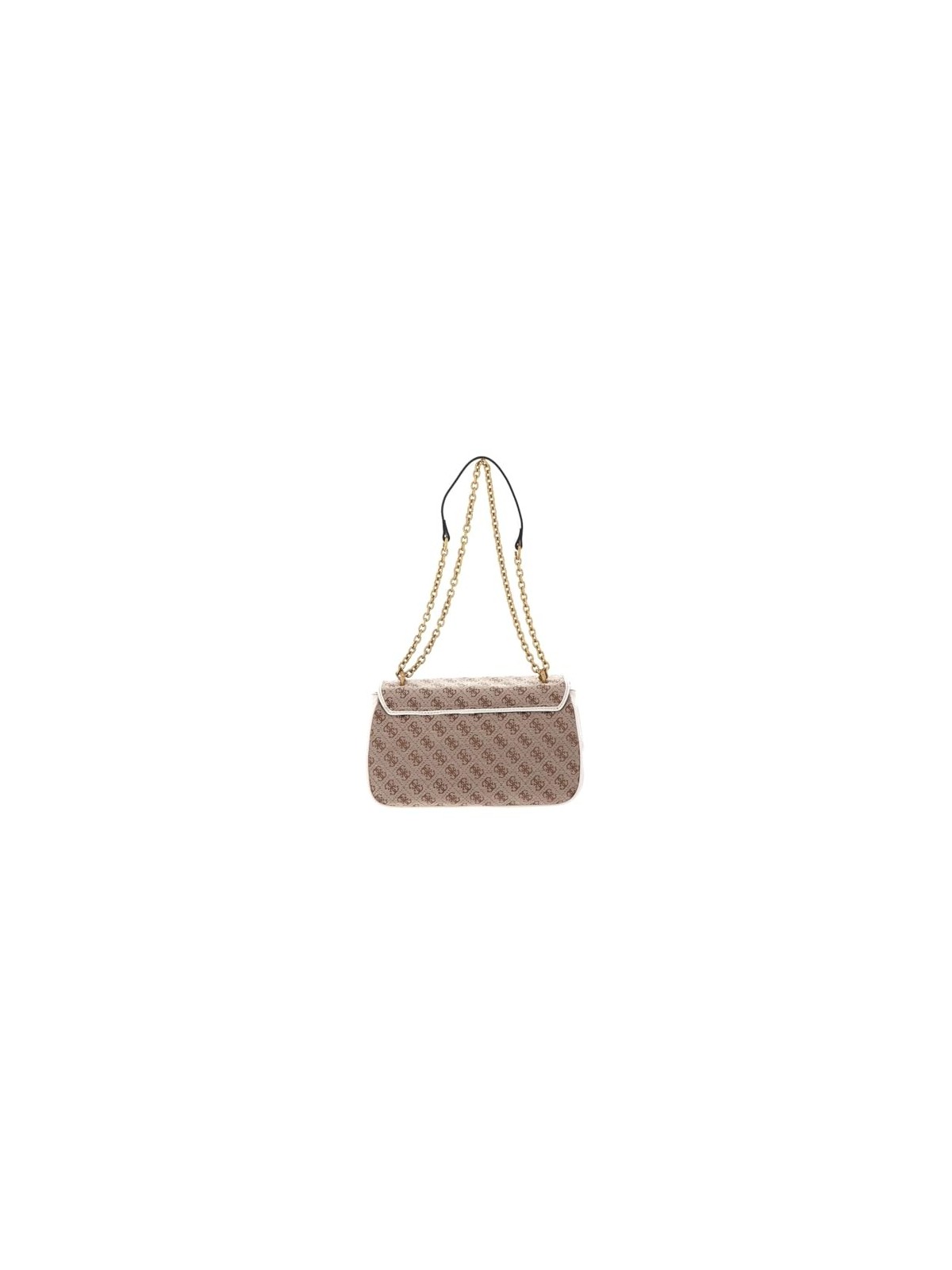 Guess Aviana Borsa a Tracolla in Pelle Sintetica Beige Bianca 25 x 15 x 65 Donna