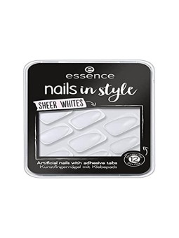 Essence NAILS IN STYLE Unghie Artificiali 11  Bianchi Sottili Donna
