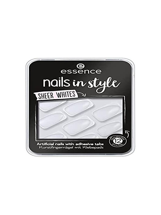 Essence NAILS IN STYLE Unghie Artificiali 11  Bianchi Sottili Donna
