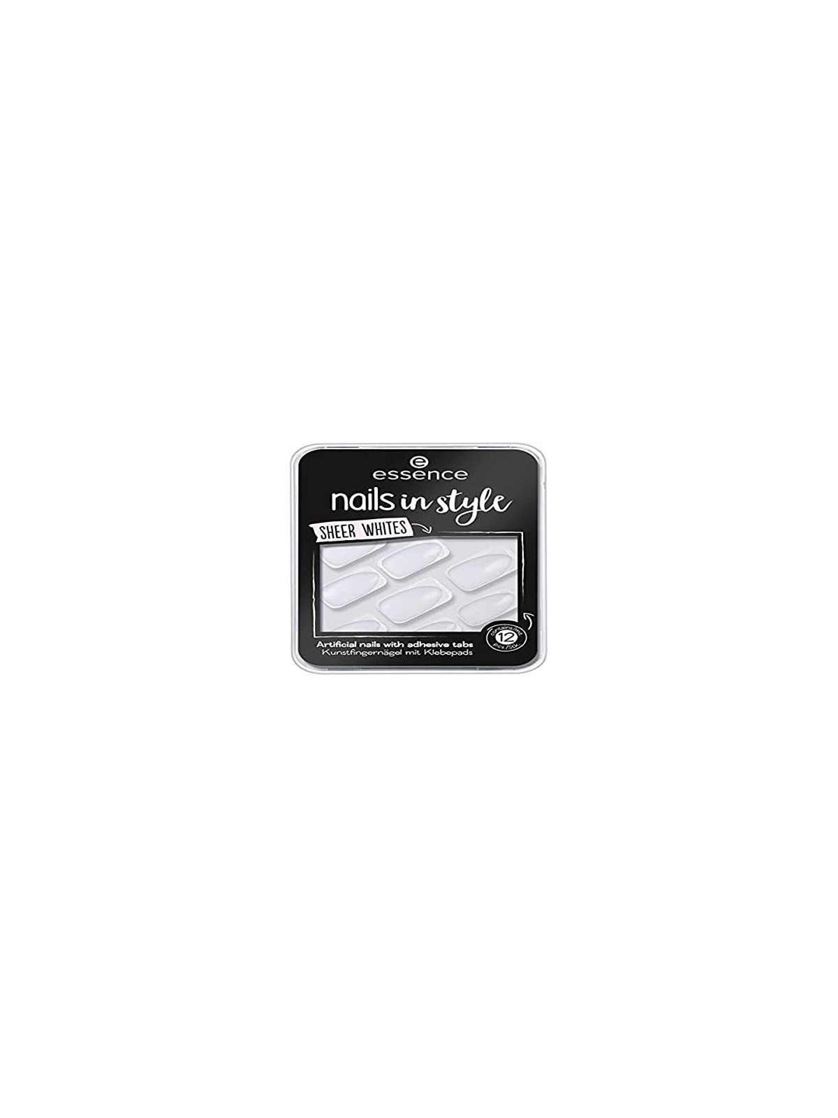 Essence NAILS IN STYLE Unghie Artificiali 11  Bianchi Sottili Donna