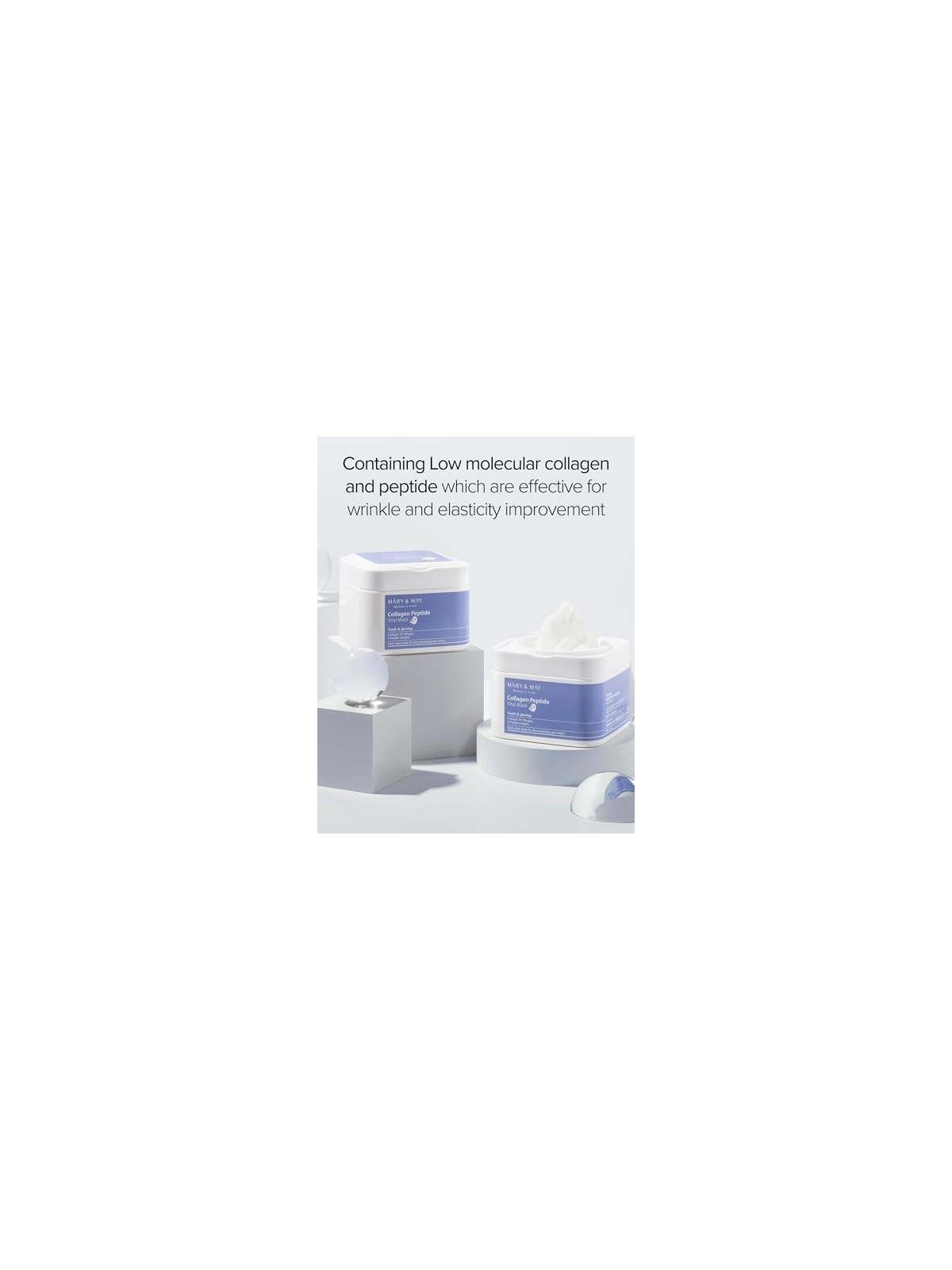 Maschera vitale ai peptidi di collagene 30 pz donna