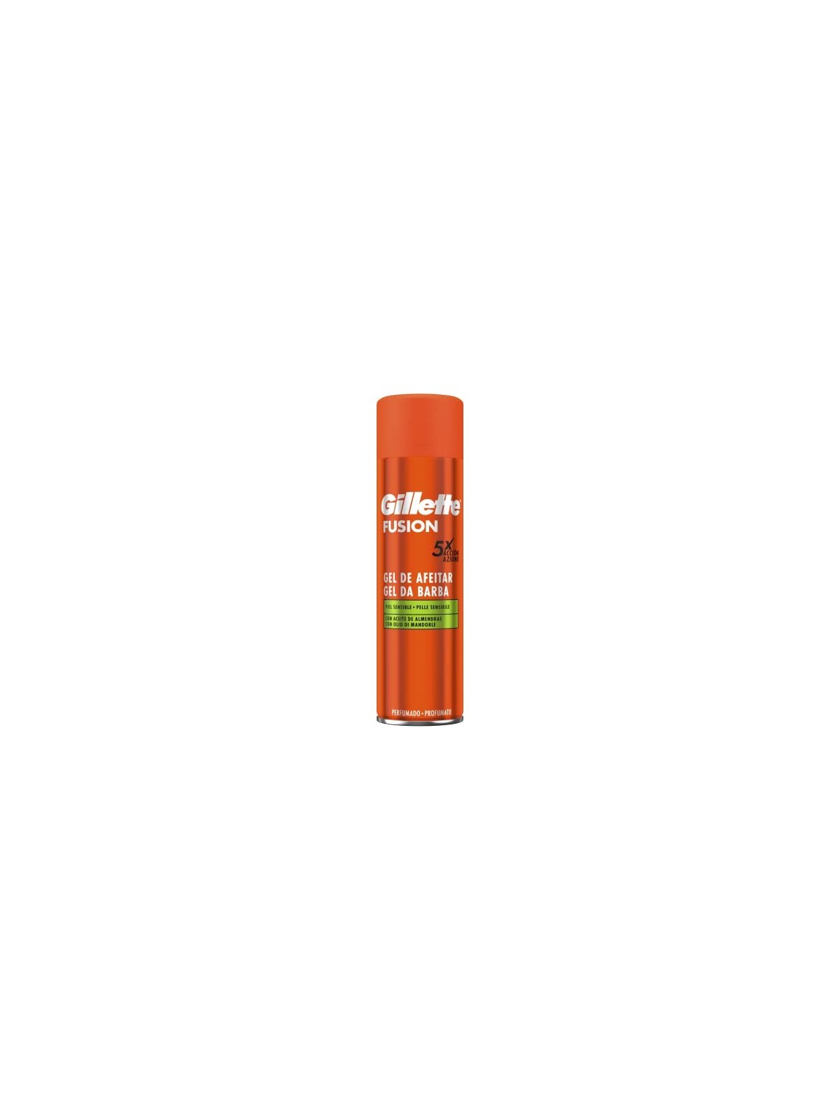 Gillette FUSION Gel da Barba per Pelle Sensibile 200ml Uomo