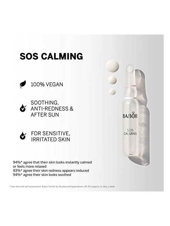 Fiale viso Babor SOS Calming Ampoule Concentrates donna 14ml 7x2ml-Sensitive & Irritated Skin