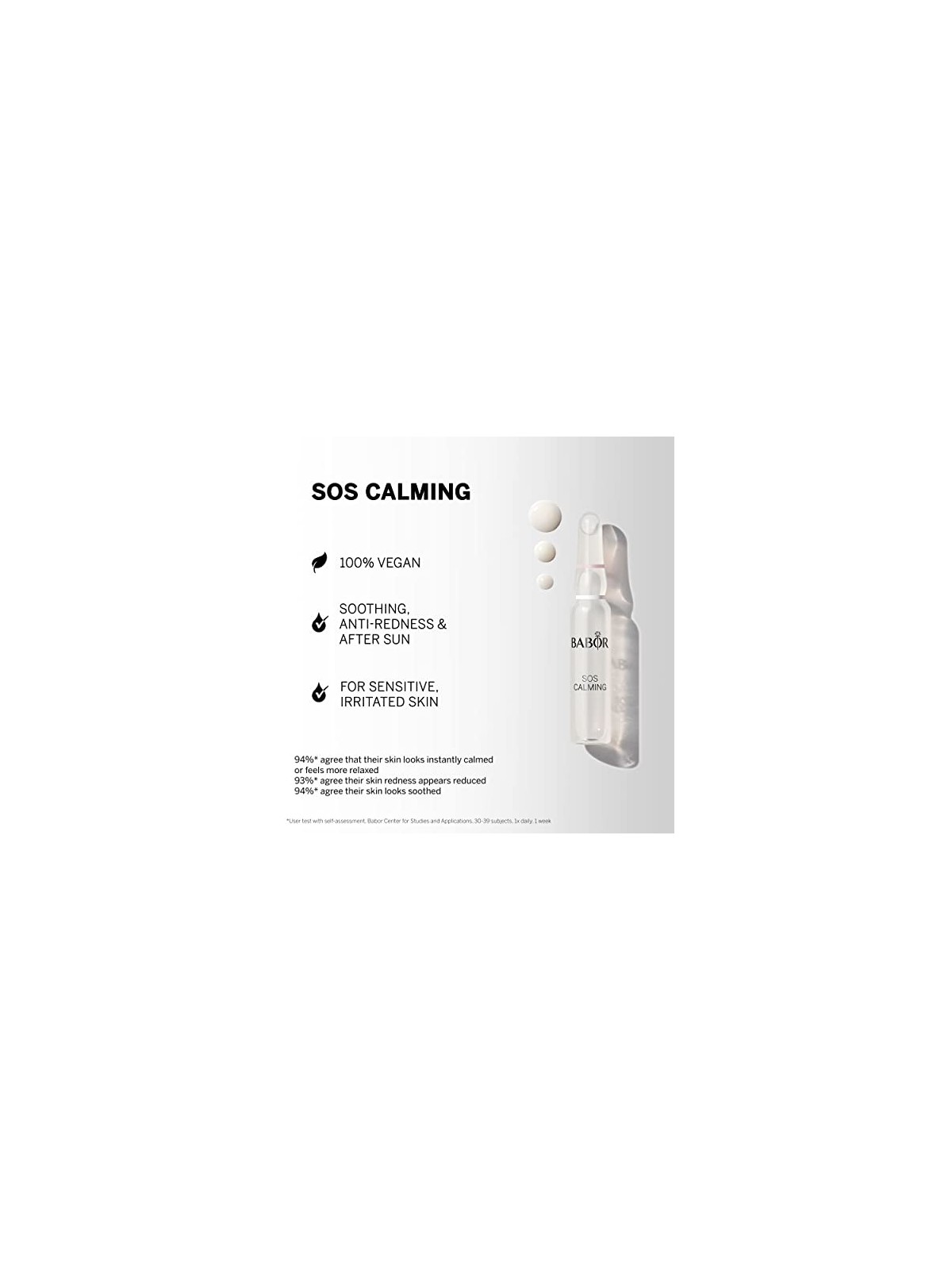 Fiale viso Babor SOS Calming Ampoule Concentrates donna 14ml 7x2ml-Sensitive & Irritated Skin