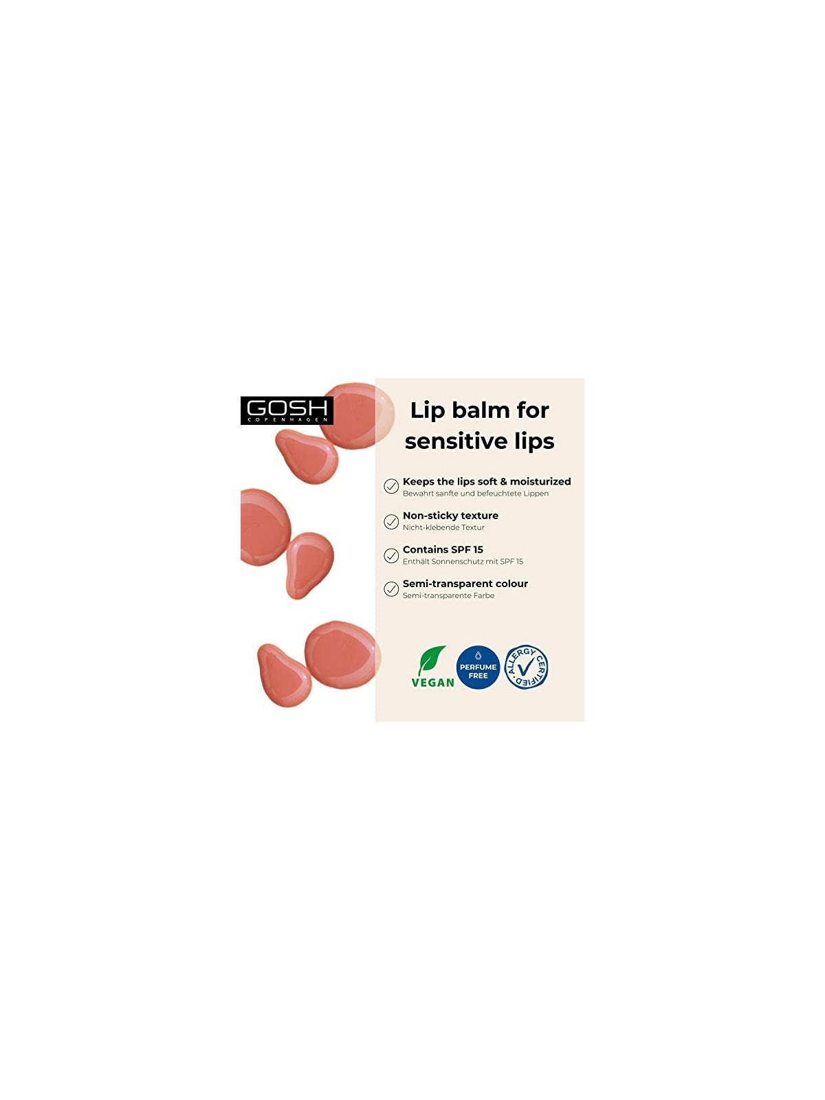 Gosh Softn Tinted Lip Balm 002-Nougat 8ml unisex