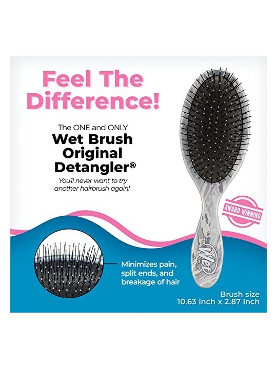 Wet Brush Districante marmo metallizzato argento donna