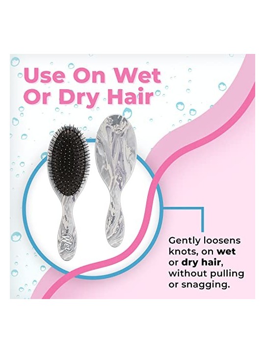 Wet Brush Districante marmo metallizzato argento donna