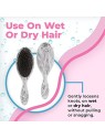 Wet Brush Districante marmo metallizzato argento donna