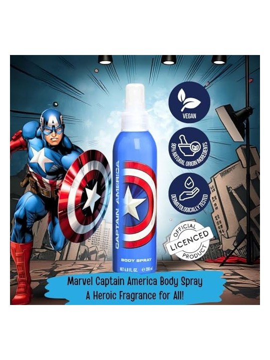 Eau de Toilette Capitan America per Bambini 200ml