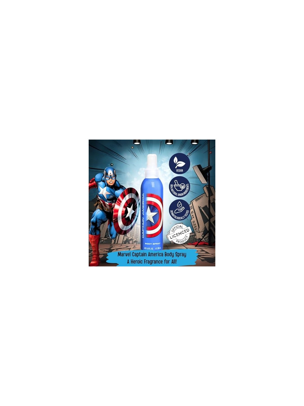 Eau de Toilette Capitan America per Bambini 200ml