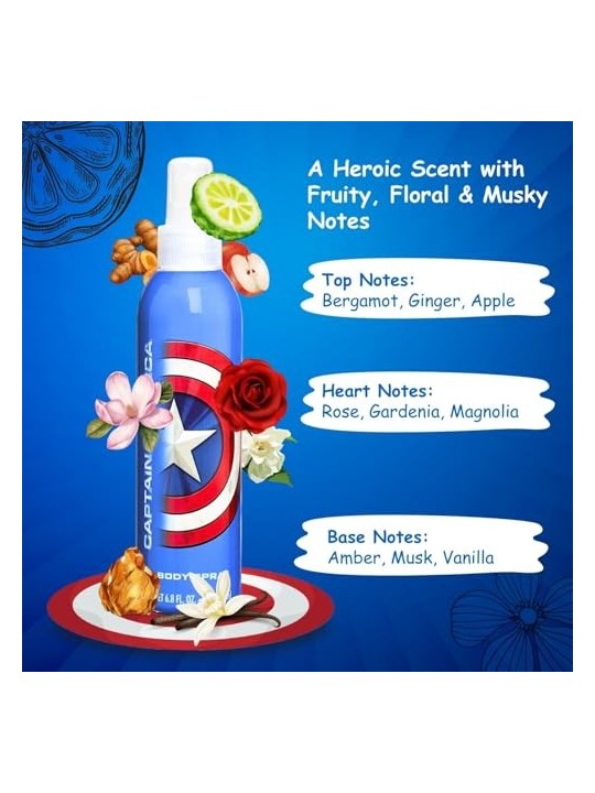 Eau de Toilette Capitan America per Bambini 200ml