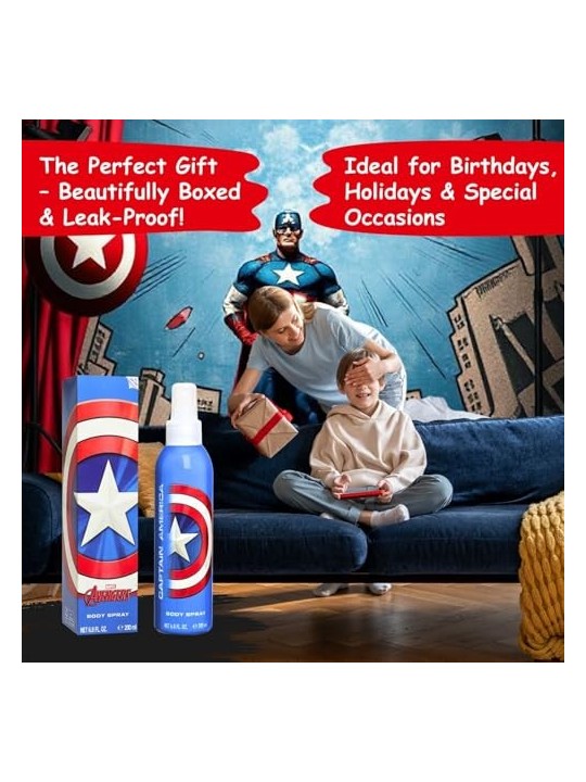 Eau de Toilette Capitan America per Bambini 200ml