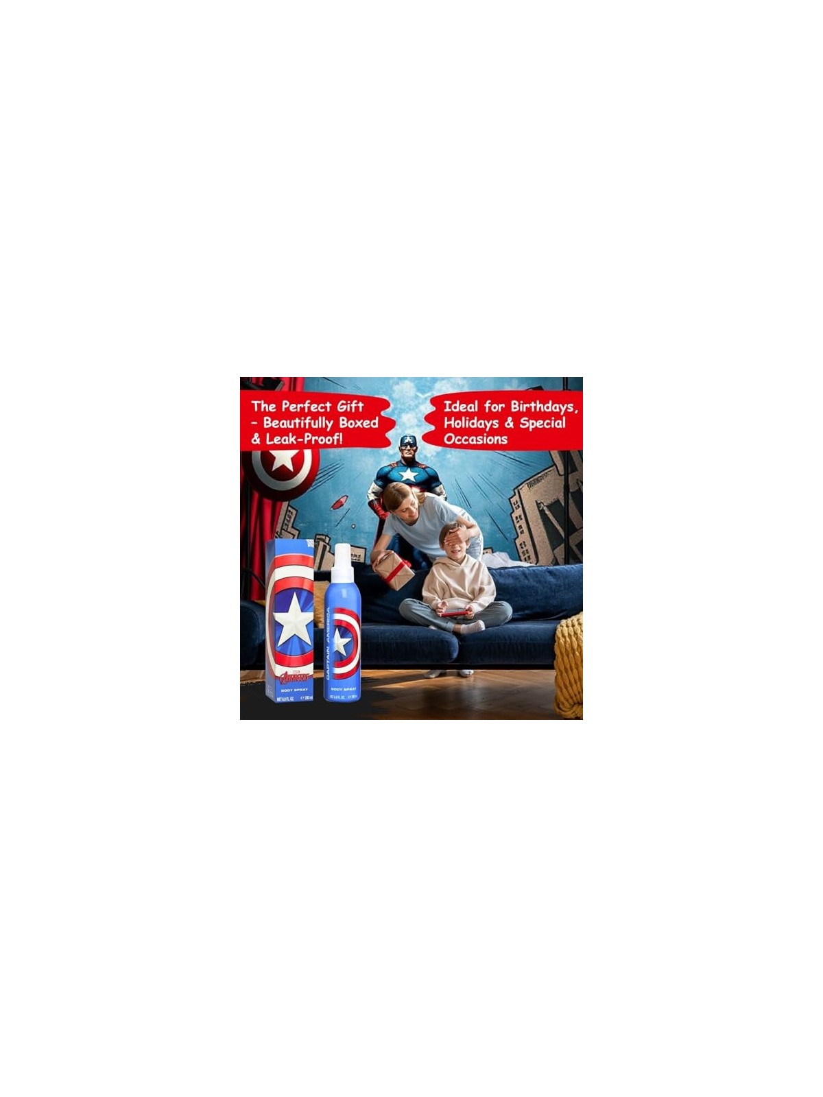 Eau de Toilette Capitan America per Bambini 200ml