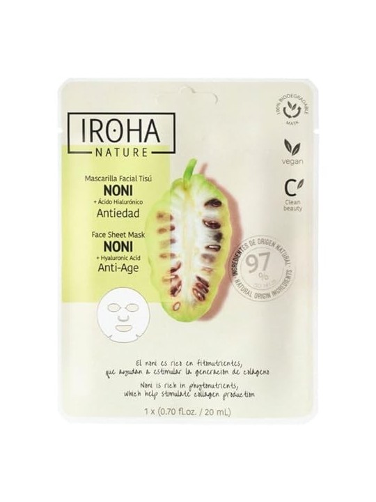 Iroha NATURE MASK noni acido ialuronico 1 unit donna