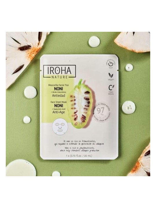 Iroha NATURE MASK noni acido ialuronico 1 unit donna