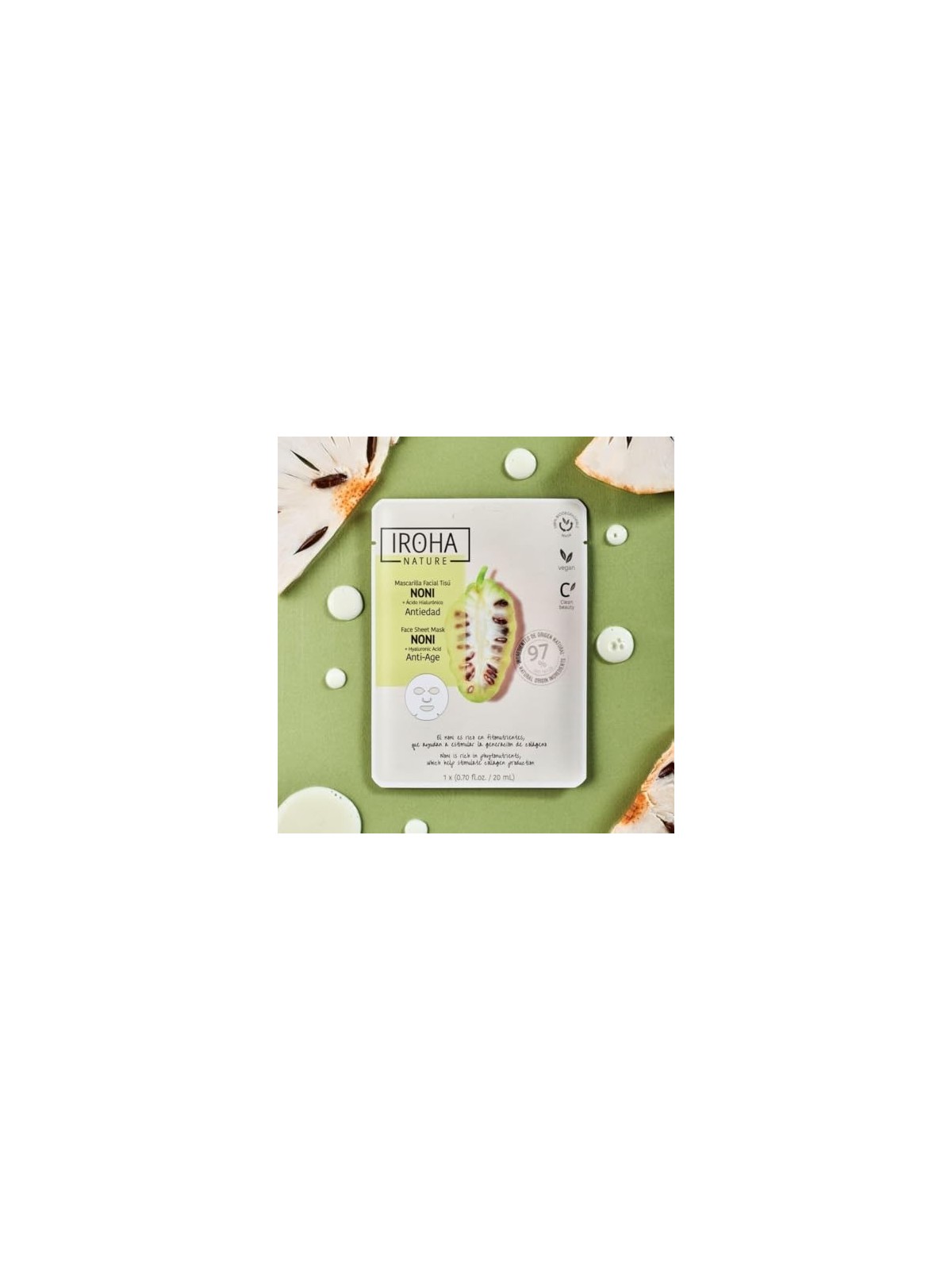 Iroha NATURE MASK noni acido ialuronico 1 unit donna