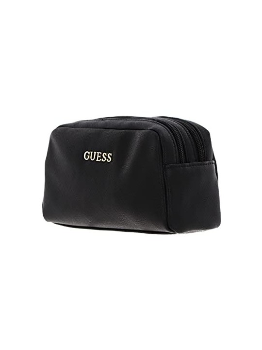 Guess Earlene Black Polyester Bag with Double Zipper