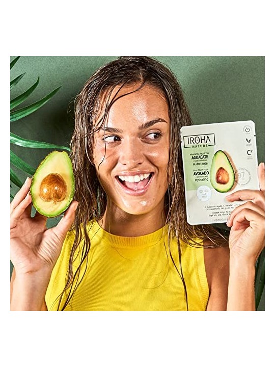 Iroha NATURE MASK avocado acido ialuronico 1 unit donna