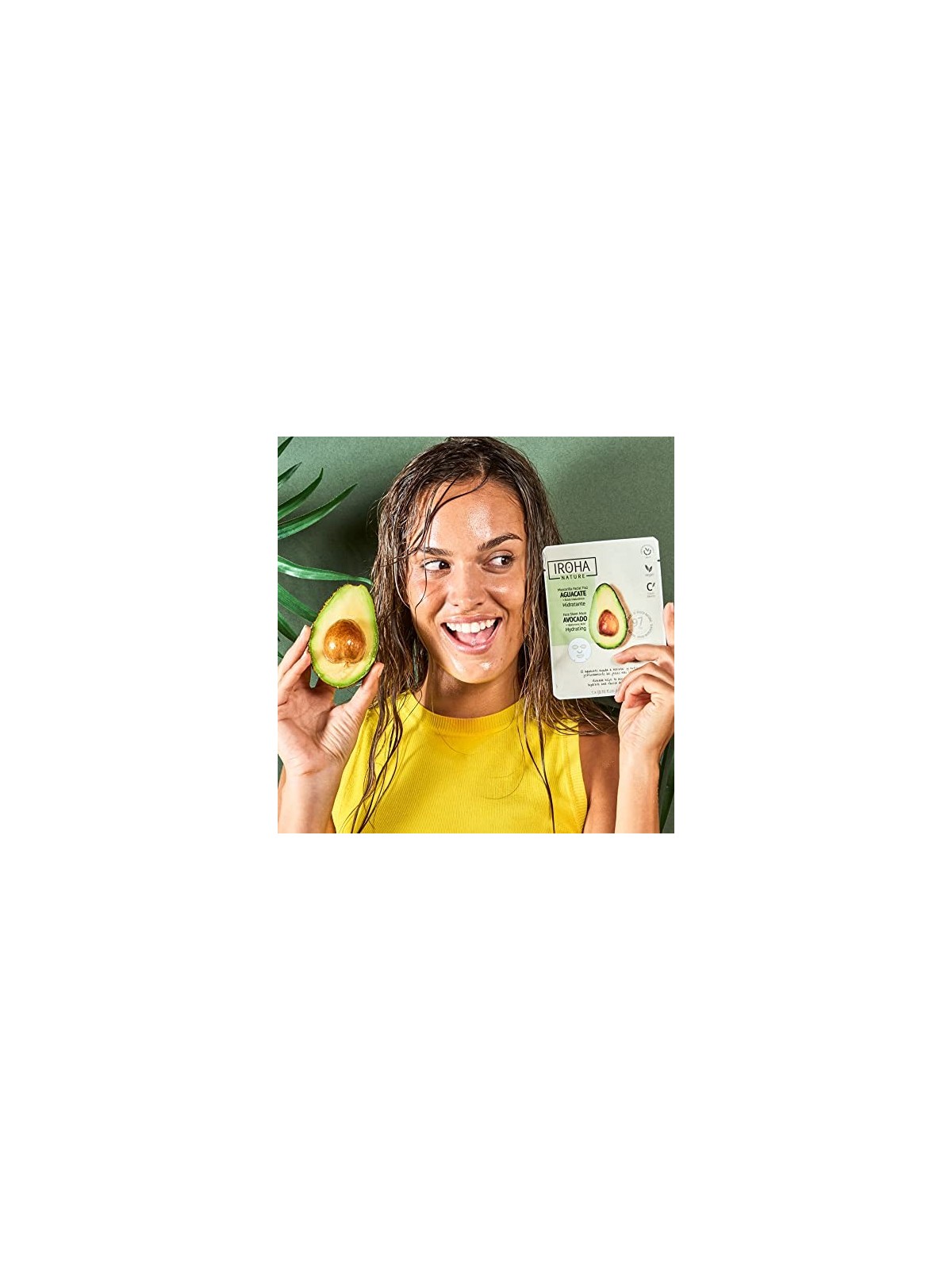 Iroha NATURE MASK avocado acido ialuronico 1 unit donna
